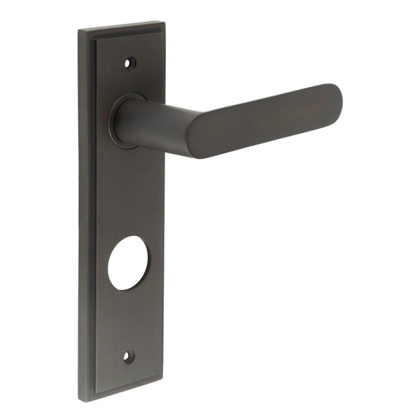 Burlington, Burlington Kensington Door Handle Din Bathroom Backplate, Door Handles, Burlington Kensington Door Handle Din Bathroom Backplate, Lever onBathroom Backplate