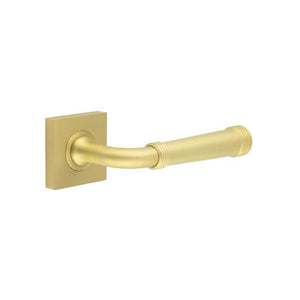 Burlington, Burlington Highgate Door Handles Square Plain Rose, Door Handles, Lever On Rose, Lever On Square Rose