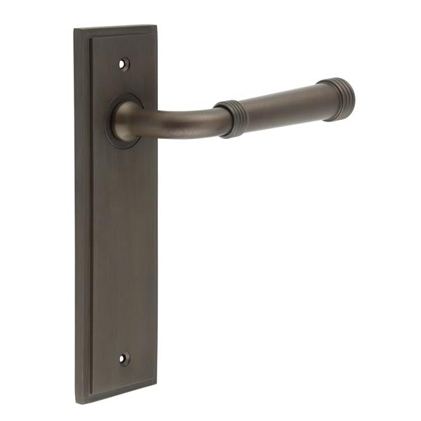 Burlington, Burlington Highgate Door Handle Latch Backplate, Door Handles, Burlington Highgate Door Handle Latch Backplate, Lever On  Latch Backplate