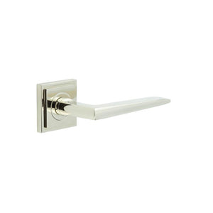 Burlington, Burlington Mayfair Door Handle with Square Stepped Rose, Door Handles, Lever On Square Rose