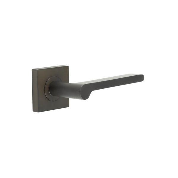 Burlington, Burlington Fitzrovia Door Handles with Square Plain Rose, Door Handles, Lever On Square Rose