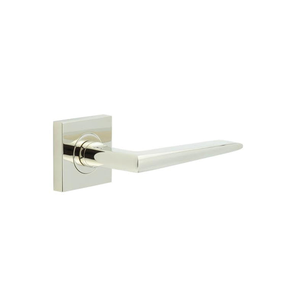 Burlington, Burlington Mayfair Door Handle with Square Plain Rose, Door Handles, Lever On Rose, Lever On Square Rose