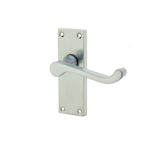 Frelan, Victorian Scroll Door Handle on Short Latchset Plate, Door Handles, Lever Handles On Latch Backplate