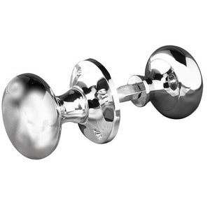 Frelan, Mushroom Rim Door Knob Polished Chrome, Door Knobs, Mortice Door Knobs