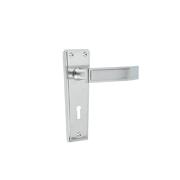 Deco Door Handle on Lockplate