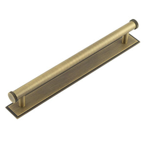 Hoxton, Hoxton Hoxton Thaxted Cabinet Handles 224mm Ctrs Stepped Backplate, Cabinet Hardware, Cabinet Pull Handles