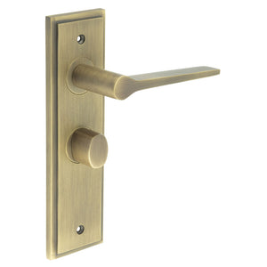 Burlington, Burlington Knightsbridge Door Handle Bathroom Backplate & Turn & Release -Inner 2, Door Handles, Bathroom Backplate  & Turn & Release 2, Burlington Knightsbridge Door Handle Bathroom Backplate  & Turn & Release 2