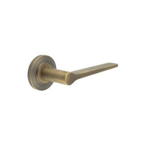 Burlington, Burlington Knightsbridge Door Handle with Chamfered Rose, Door Handles, Lever On Rose