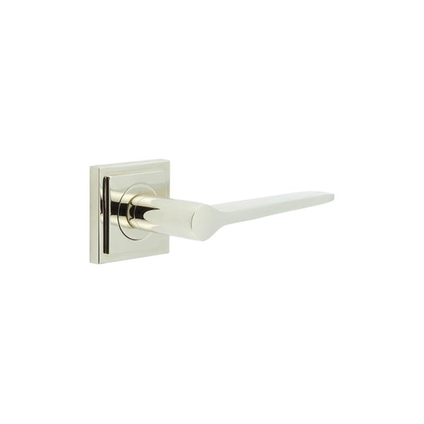 Burlington, Burlington Knightsbridge Door Handle with Square Stepped Rose, Door Handles, Lever On Rose, Lever On Square Rose