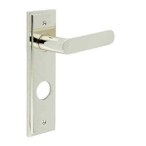 Burlington, Burlington Kensington Door Handle Din Bathroom Backplate, Door Handles, Burlington Kensington Door Handle Din Bathroom Backplate, Lever onBathroom Backplate