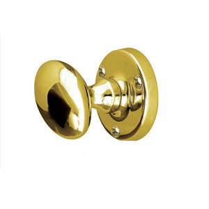 Frelan, Kontrax Oval Mortice Door Knob Polished Brass, Door Knobs, Mortice Door Knobs