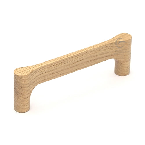 Wooden Gio Cabinet Pull Handle by M Marcus - Heritage Brass