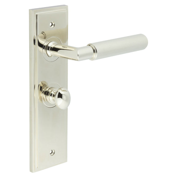 Burlington, Burlington Piccadilly Door Handle Bathroom Backplate & Turn & Release -Inner 1, Door Handles, Bathroom Backplate  & Turn & Release 1