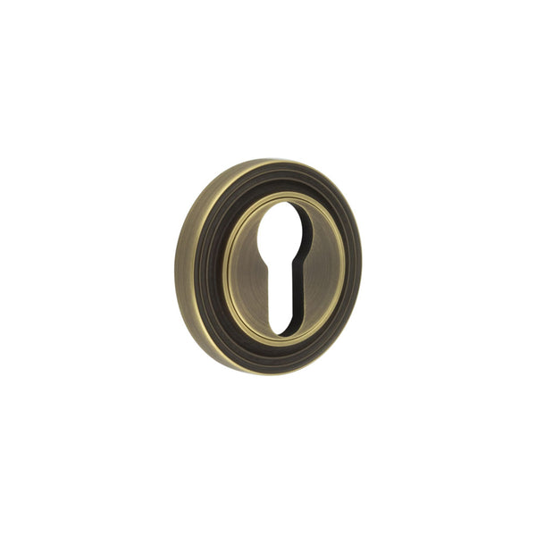 Burlington, Burlington Euro Profile Escutcheons with Reeded Rose, Escutcheons, Burlington Euro Profile Escutcheons Reeded Rose, Euro Profile Escutcheons Reeded Rose