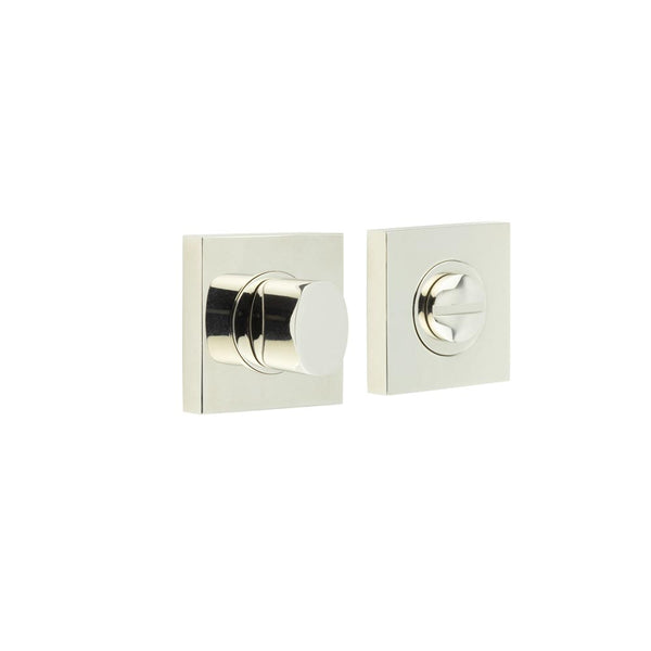 Burlington, Burlington Turns & Releases Inner 3 with Square Plain Rose, Door Handles, Bathroom Backplate  & Turn & Release 3