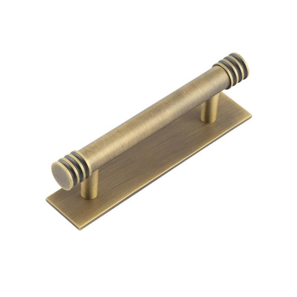 Hoxton, Hoxton Hoxton Sturt Cabinet Handles 96mm Ctrs Plain Backplate, Cabinet Hardware, Cabinet Pull Handles