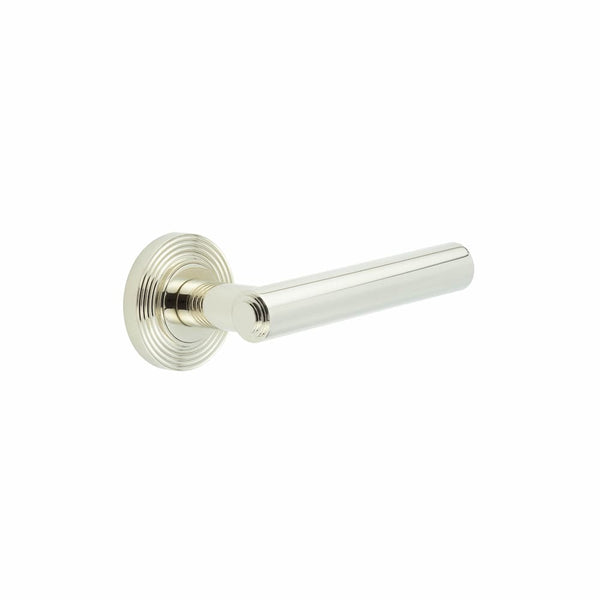 Burlington, Burlington Richmond Door Handles with Reeded Rose, Door Handles, Burlington Richmond Door Handles Reeded Rose, Lever On Rose