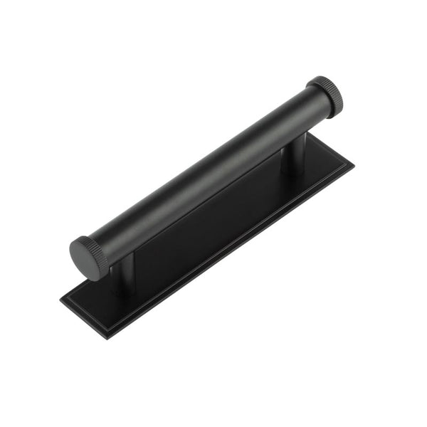 Hoxton, Hoxton Hoxton Thaxted Cabinet Handles 96mm Ctrs Stepped Backplate, Cabinet Hardware, Cabinet Pull Handles