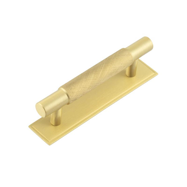 Hoxton, Hoxton Hoxton Taplow Cabinet Handles 96mm Ctrs Stepped Backplate, Cabinet Hardware, Cabinet Pull Handles