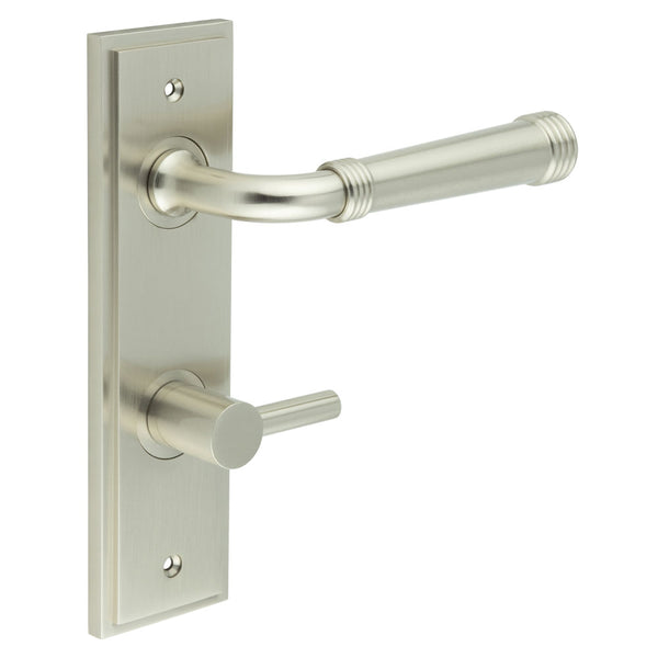 Burlington, Burlington Highgate Door Handle Din Bathroom Backplate & Turn & Release -Inner 3, Door Handles, BathroomDin Backplate  & Turn & Release 3