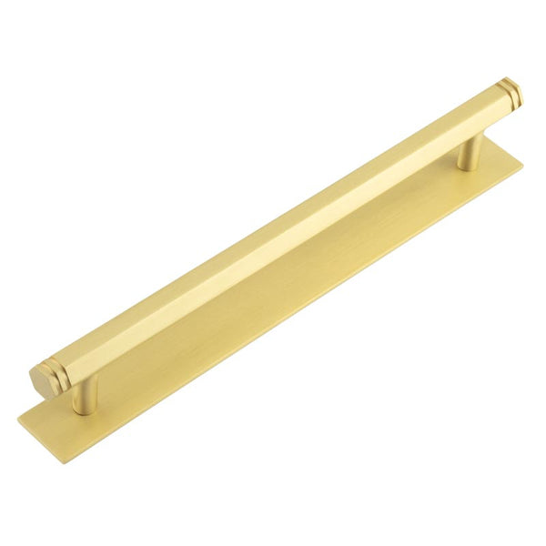 Hoxton, Hoxton Hoxton Nile Cabinet Handles 224mm Ctrs Plain Backplate, Cabinet Hardware, Cabinet Pull Handles