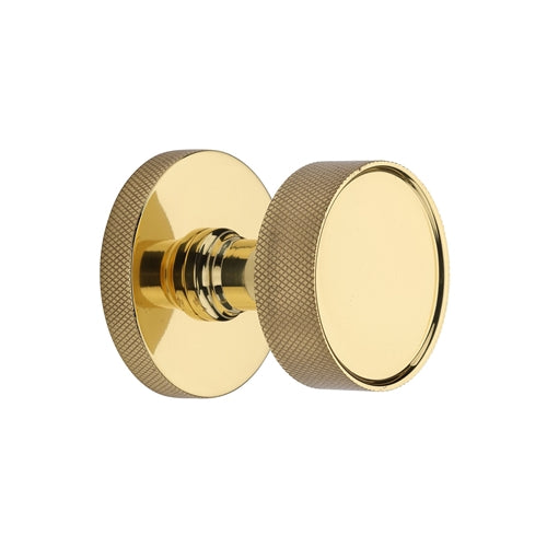 Owen Knurled Knob on Knurled Concealed Base by M Marcus - Heritage Brass