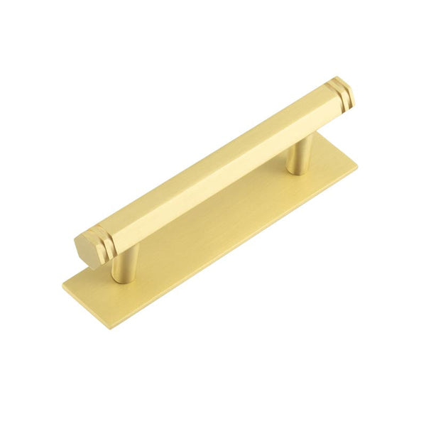 Hoxton, Hoxton Hoxton Nile Cabinet Handles 96mm Ctrs Plain Backplate, Cabinet Hardware, Cabinet Pull Handles