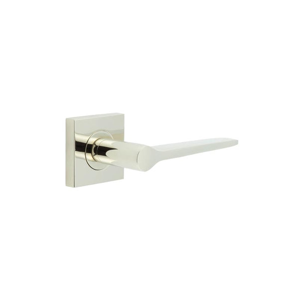 Burlington, Burlington Knightsbridge Door Handle with Square Plain Rose, Door Handles, Lever On Rose, Lever On Square Rose