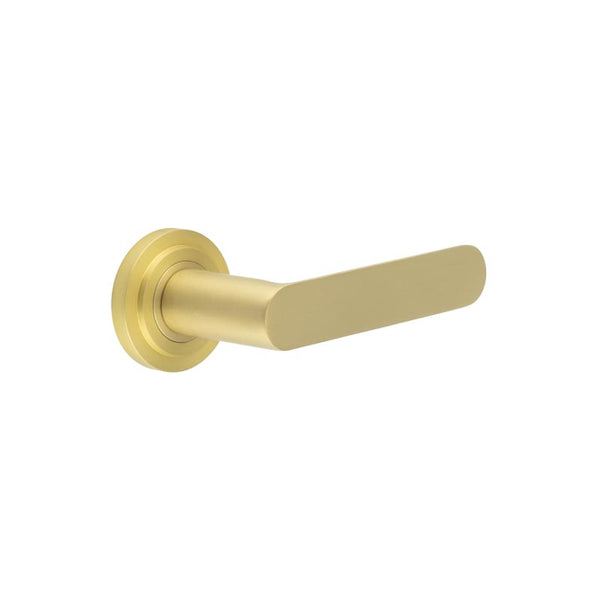 Burlington, Burlington Kensington Door Handles with Stepped Rose, Door Handles, Lever On Rose