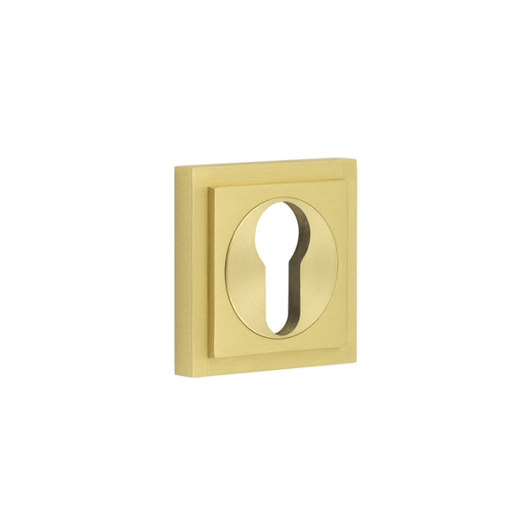 Burlington, Burlington Euro Profile Escutcheons with Square Stepped Rose, Escutcheons, Burlington Euro Profile Escutcheons Square Stepped Rose, Euro Profile Escutcheons Square Stepped Rose