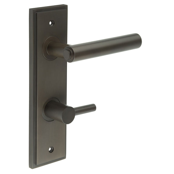 Burlington, Burlington Richmond Door Handle Din Bathroom Backplate & Turn & Release -Inner 3, Door Handles, BathroomDin Backplate  & Turn & Release 3