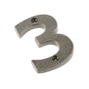 Frelan, 75mm Numerals VF15-3, Exterior Door Hardware, Door Numerals