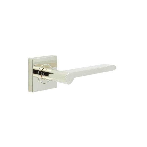 Burlington, Burlington Fitzrovia Door Handles with Square Plain Rose, Door Handles, Lever On Rose, Lever On Square Rose