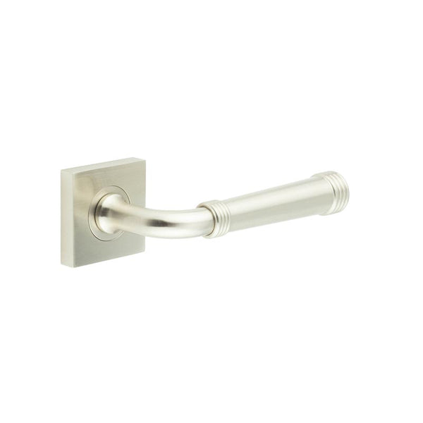 Burlington, Burlington Highgate Door Handles Square Plain, Door Handles, Lever On Square Rose