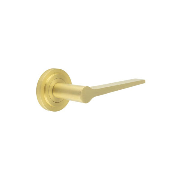 Burlington, Burlington Knightsbridge Door Handle with Stepped Rose, Door Handles, Lever On Rose