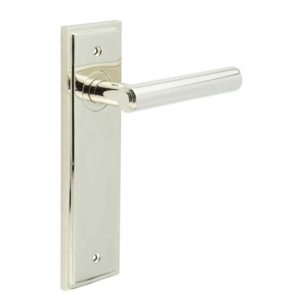 Burlington, Burlington Richmond Door Handle Latch Backplate, Door Handles, Burlington Richmond Door Handle Latch Backplate, Lever On  Latch Backplate