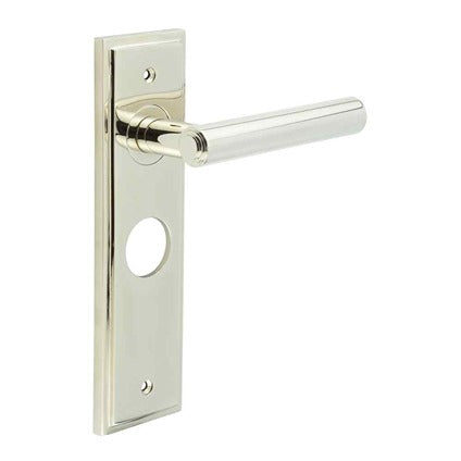 Burlington, Burlington Richmond Door Handle Bathroom Backplate, Door Handles, Burlington Richmond Door Handle Bathroom Backplate, Lever onBathroom Backplate