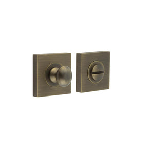 Burlington, Burlington Turns & Releases Inner 1 with Square Plain Rose, Door Handles, Bathroom Backplate  & Turn & Release 1