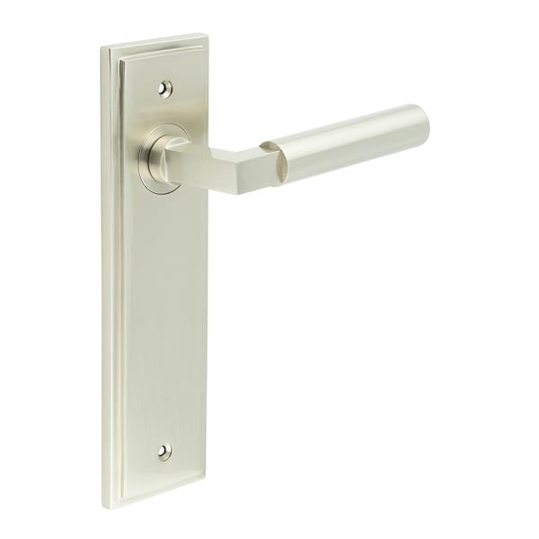 Burlington, Burlington Westminster Door Handle Latch Backplate, Door Handles, Burlington Westminster Door Handle Latch Backplate, Lever on Latch Backplate