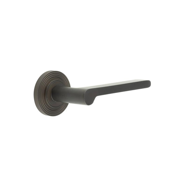 Burlington, Burlington Fitzrovia Door Handles with Reeded Rose, Door Handles, Lever On Rose