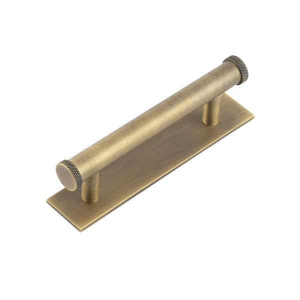 Hoxton, Hoxton Hoxton Wenlock Cabinet Handles 96mm Ctrs Plain Backplate, Cabinet Hardware, Cabinet Pull Handles