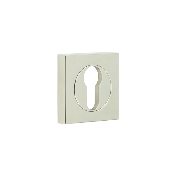 Burlington, Burlington Euro Profile Escutcheons with Square Plain Rose, Escutcheons, Euro Profile Escutcheons with Square Plain Rose