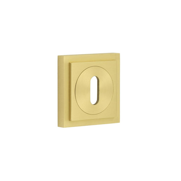 Burlington, Burlington Standard Keyway Escutcheons with Square Stepped Rose, Escutcheons, Burlington Standard Keyway Escutcheons Square Stepped Rose, Standard Keyway Escutcheons Square Stepped Rose