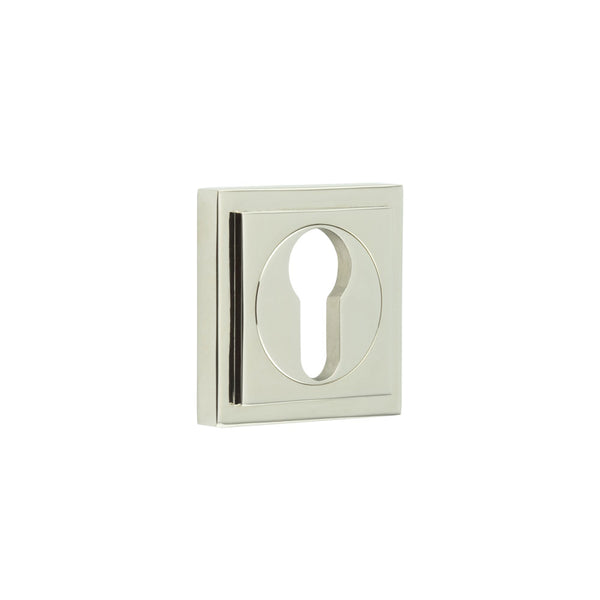 Burlington, Burlington Euro Profile Escutcheons with Square Stepped Rose, Escutcheons, Burlington Euro Profile Escutcheons Square Stepped Rose, Euro Profile Escutcheons Square Stepped Rose