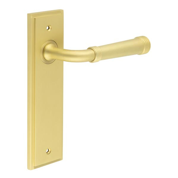 Burlington, Burlington Highgate Door Handle Latch Backplate, Door Handles, Burlington Highgate Door Handle Latch Backplate, Lever On  Latch Backplate