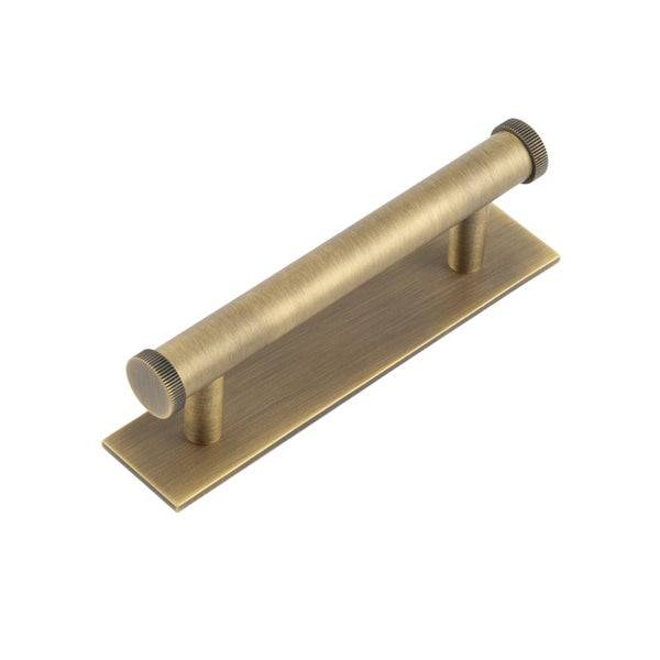 Hoxton, Hoxton Hoxton Thaxted Cabinet Handles 96mm Ctrs Plain Backplate, Cabinet Hardware, Cabinet Pull Handles