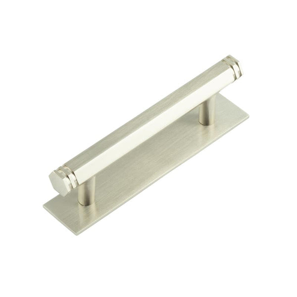 Hoxton, Hoxton Hoxton Nile Cabinet Handles 96mm Ctrs Plain Backplate, Cabinet Hardware, Cabinet Pull Handles