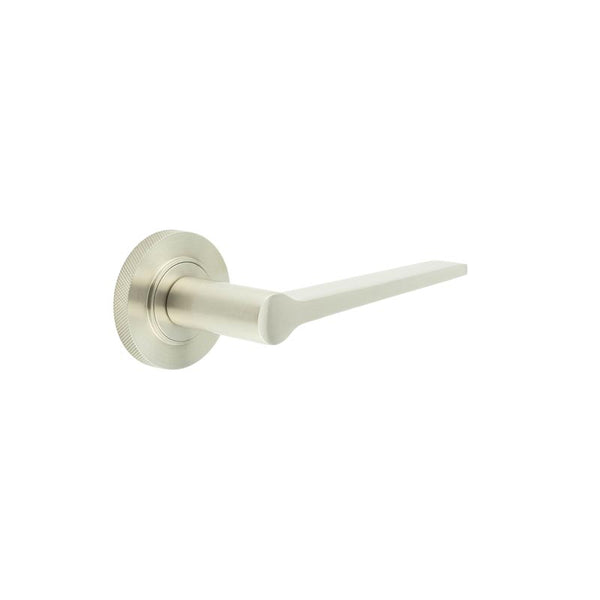 Burlington, Burlington Knightsbridge Door Handle with Knurled Rose, Door Handles, Lever On Rose