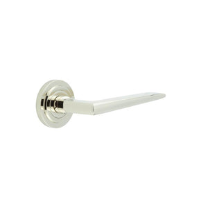 Burlington, Burlington Mayfair Door Handle with Stepped Rose, Door Handles, Lever On Rose