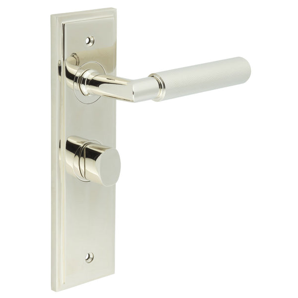 Burlington, Burlington Piccadilly Door Handle Bathroom Backplate & Turn & Release -Inner 2, Door Handles, Bathroom Backplate  & Turn & Release 2